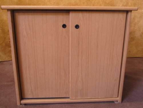 A FANTASTIC FILING CUPBOARD WITH TO SLIDING DOORS PERFECT FOR A HOME OFFICE
