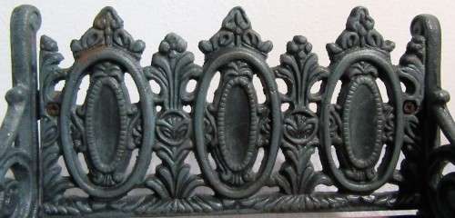 A Marvelous Vintage Wood and Cast Iron Miniature Park Bench / Doll Furniture Stunning Display