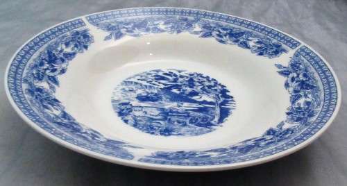 A GORGEOUS BLUE AND WHITE LARGE BOWLS 20.7CM WITH STUNNING DESIGN 4 AVAILABLE MARKED BLUE WILLOW