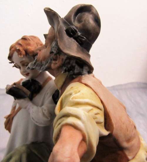 Beautifully antique crafted porcelain sculpture of a Capodimonte large porcelain figure hand crafted