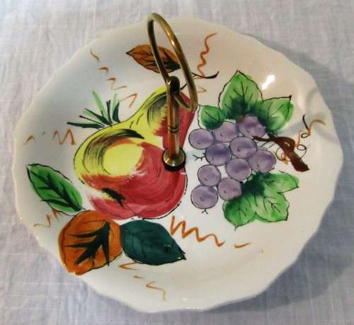 ELGANT IRONSTONE WARE - EAGLE BRAND CAKE SERVING PLATE WITH A HANDLE