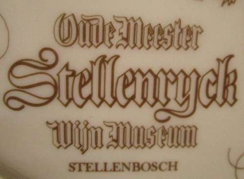 A collectable Plate by Huguenot - Oude Meester Stellenryck Wijn Museum - Stellenbosch