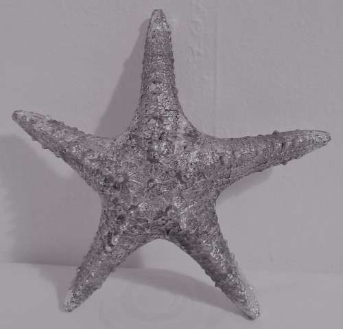 A GORGEOUS DECORATIVE SILVER CASTED STARFISH STUNNING TABLE DECORATION