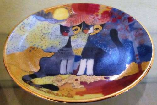 XMAS PROMOTION !!!! - ROMANTICO miniature Goebel collectors plate ROSINA WACHTMEISTER