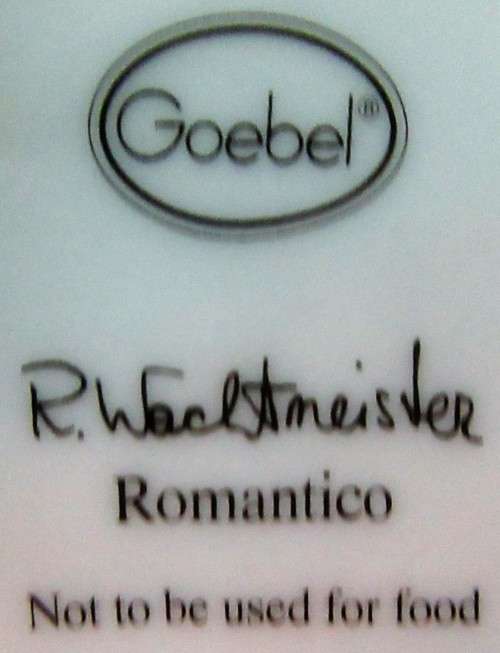 XMAS PROMOTION !!!! - ROMANTICO miniature Goebel collectors plate ROSINA WACHTMEISTER