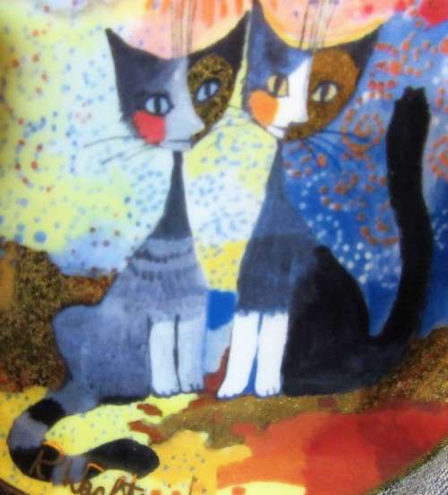 XMAS PROMOTION !!!! - ROMANTICO miniature Goebel collectors plate ROSINA WACHTMEISTER