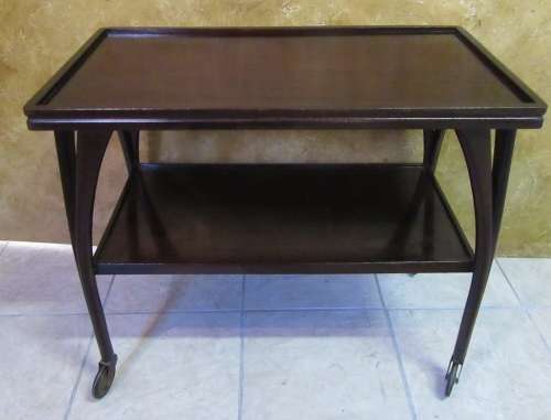 A MARVELOUS VINTAGE SERVING TROLLEY IN GOOD CONDITION BEAUTIFUL DESIGNED
