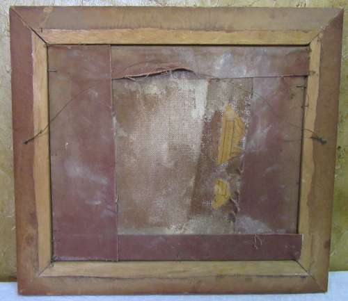 A MAGNIFICENT ANTIQUE PAINTING LOOK LIKE OIL ON BOARD IN THE ORIGINAL TIME PERIOD FRAME