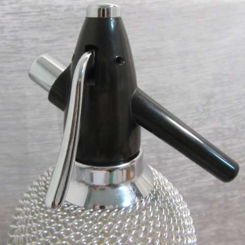 Vintage Sparklets Siphon Glass Syphon Seltzer Bottle Mesh