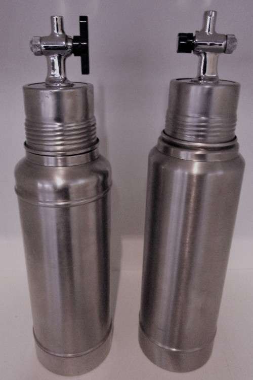 WOW TWO AIR CRAFT FLASKS - RARE FIND STANLEY VACUME