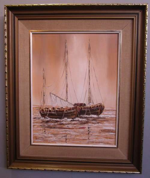 A STUNNING OIL ON BOARD SIGNED - STUNNING PIECE