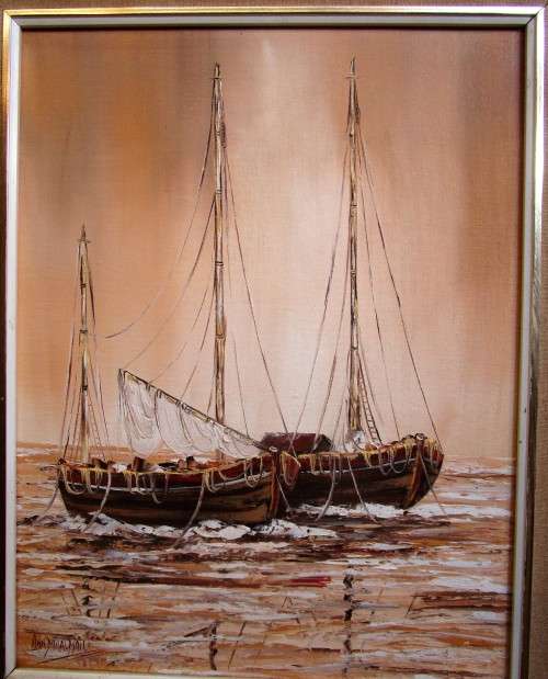 A STUNNING OIL ON BOARD SIGNED - STUNNING PIECE