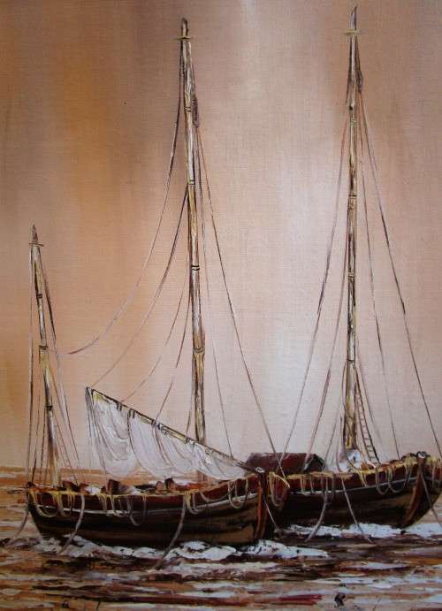 A STUNNING OIL ON BOARD SIGNED - STUNNING PIECE