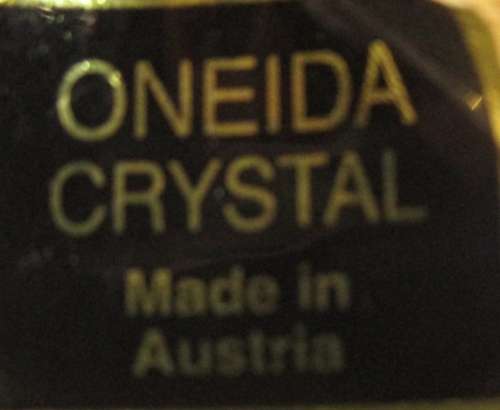 A COLLECTION OF THREE ONEIDA CRYSTAL PILLAR CANDEL HOLDERS ELGANT & STYLISH
