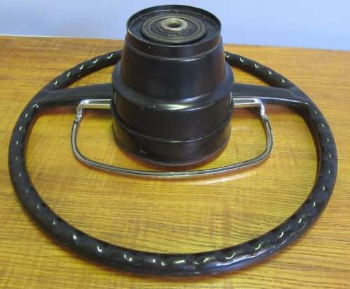 A FANTASTIC VINAGE MERCEDES STEERING WHEEL