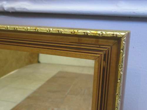 A GORGEOUS FRAMED MIRROR - 79CM X 67CM X 3CM