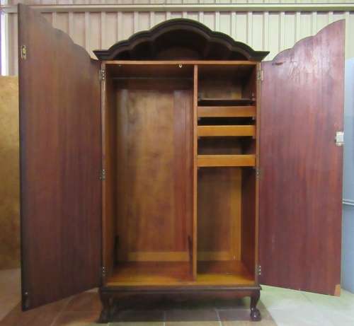 WOW A ELGANT & STYLIS GABLE TOP TWO DOOR WARDROBE - A REAL STATEMENT PIECE