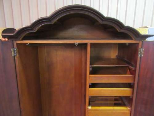 WOW A ELGANT & STYLIS GABLE TOP TWO DOOR WARDROBE - A REAL STATEMENT PIECE