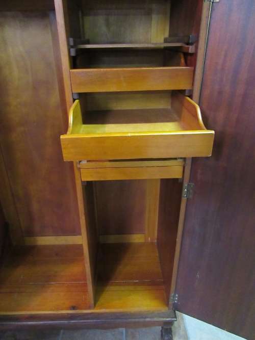 WOW A ELGANT & STYLIS GABLE TOP TWO DOOR WARDROBE - A REAL STATEMENT PIECE