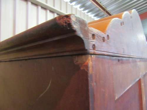 WOW A ELGANT & STYLIS GABLE TOP TWO DOOR WARDROBE - A REAL STATEMENT PIECE