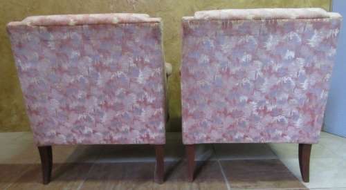 TWO GORGEOUS QUEEN ANN SINGLE SEATERS  - WILL LOOK STUNNING IN A NEW MODERN FABRIC