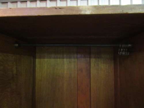 A MARVELOUS TWO DOOR VINTAGE CUPBOARD/WARDROBE