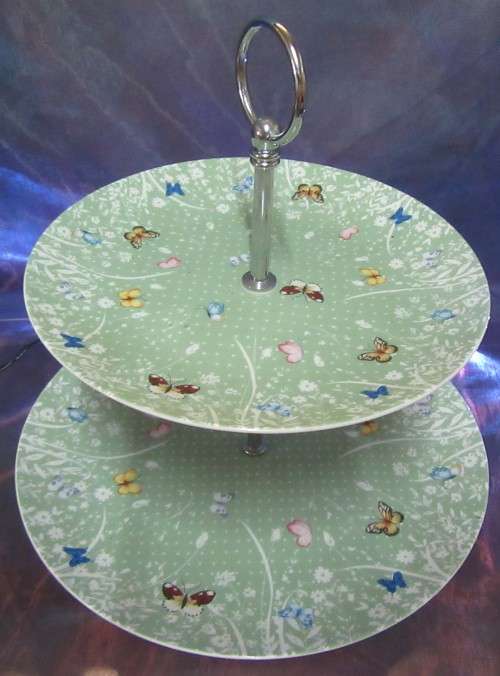 A Gorgeous two tier Ashdene Porcelian Cake Plate