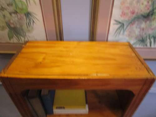 A MARVELOUS SOLID PINE BOOKSHELF - FOR ALL THE EXTRA BOOKS/CDS/DVDS