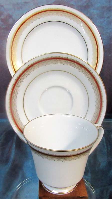 Noritake Philippines 2992 Doral Maroon Trio set - 3 available price per each