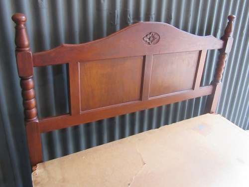 A GORGEOUS COTTAGE STYLE BURMESE TEAK DOUBLE BED