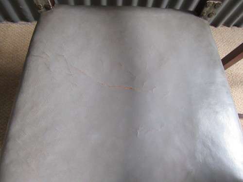TWO AMAZING TURN OF THE CENTURY SOLID WOOD CARVER CHAIRS WITH BRASS DETAIL