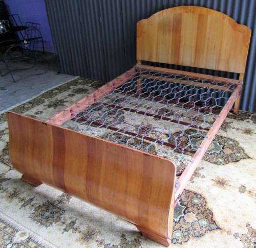 A MARVELOUS ART DECO STYLE DOUBLE BED BY EDBLO - GOLD MEDAL PRODUCT