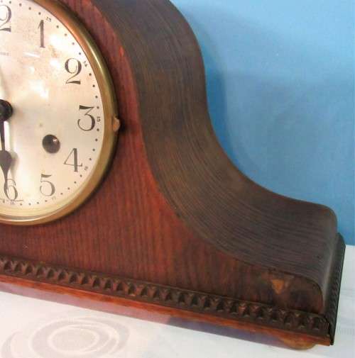 A TIME PERIOD VINTAG KEIZER MANTEL CLOCK LOVLEY CHIME - WITH KEY TESTED AND SERVICED