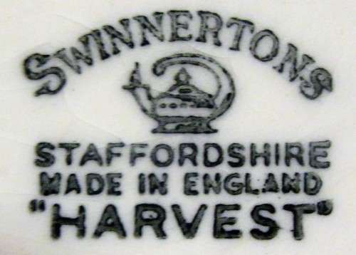Two Stunning "HARVEST " SWINNERTONS - Made In STAFFORDSHIRE ENGLAND