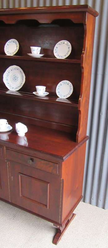 A MARVELOUS LARGE 1970'S  IMBUIA WELSH DRESSER WITH LOTS OF SPACE - STUNNING FURNITURE