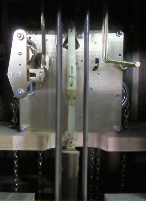 Franz Hermle Grandfather Clock with Bright Oak Case,  Oak wood, brass, glass  Gosheim, Germany,