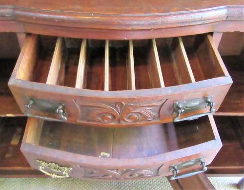 Antique Solid Oak Victorian Style Buffet Sideboard Server W/ Mirror "It features a gorgeous carved c