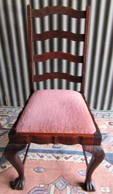 A LOVELY SINGLE BALL & CLAW CHAIR
