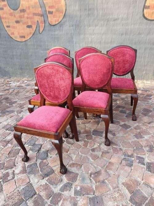 Six Ball & Claw Six Seater Table & Chairs