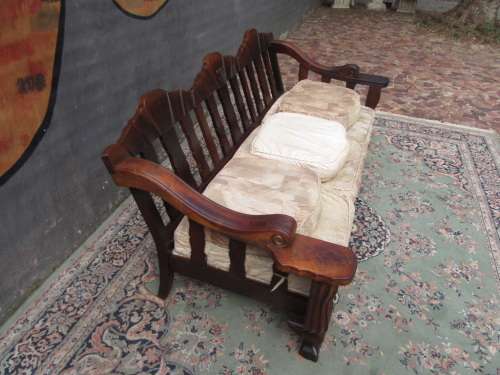 Large Ball and Claw Stink Wood three seater couch