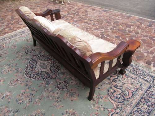 Large Ball and Claw Stink Wood three seater couch