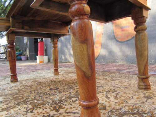 Solid Teak Coricraft desk with two drawers Stunning edges all around the sides