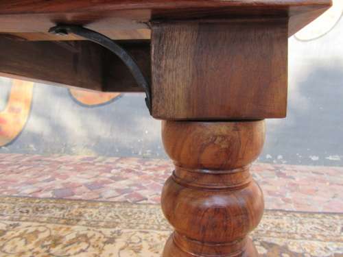 Solid Teak Coricraft desk with two drawers Stunning edges all around the sides