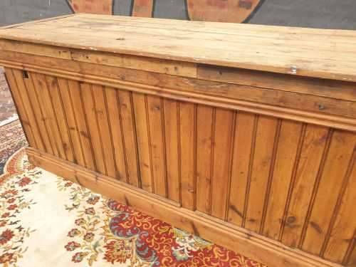 Large Oregan Antique shop counter with shelves at the back