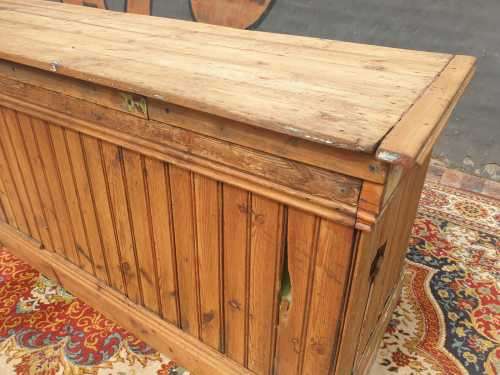 Large Oregan Antique shop counter with shelves at the back