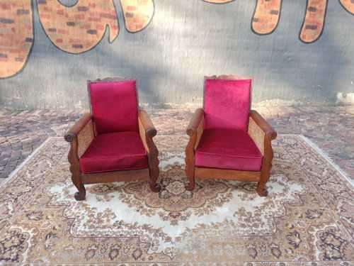 Pair of Lovely Solid wood occasional Chairs