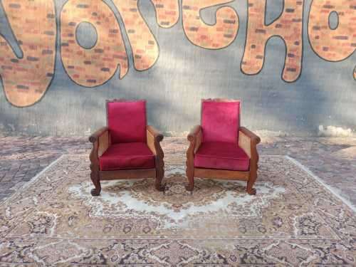 Pair of Lovely Solid wood occasional Chairs