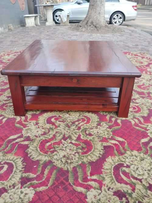 Solid Rhodesian Teak Coffee Table