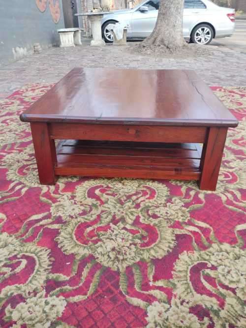 Solid Rhodesian Teak Coffee Table