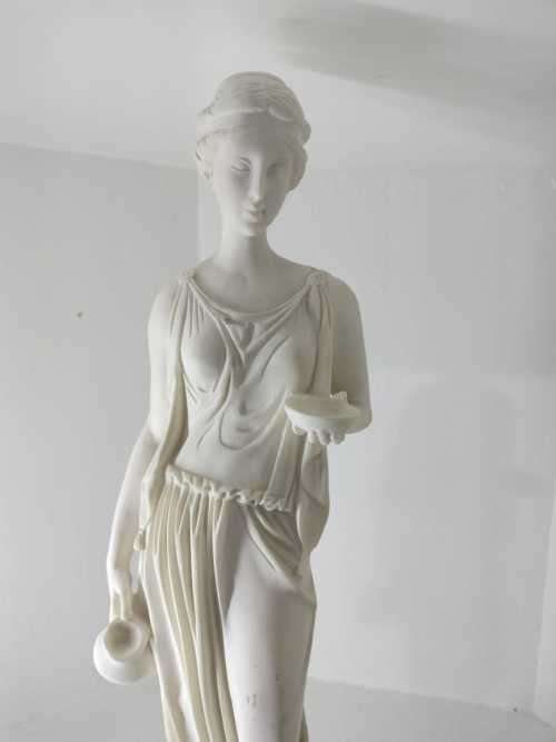 Ancient Greek statue: Hebe, Greek goddess of youth.